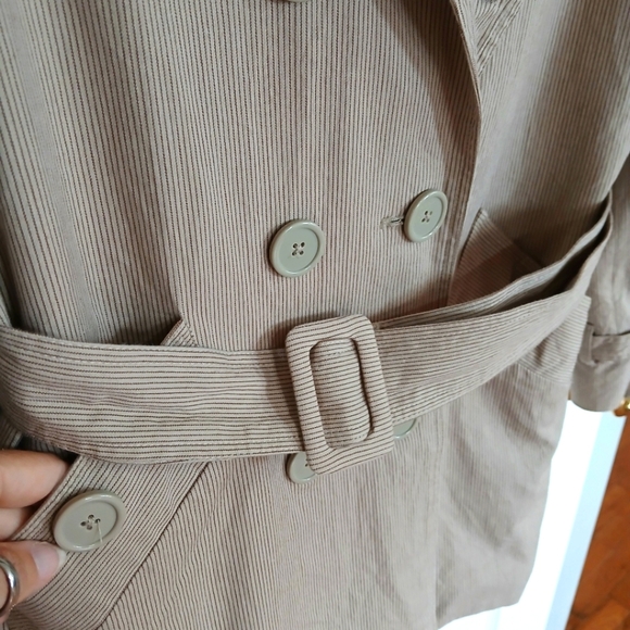 Sandro Sportswear Belted Double Breasted Blazer Jacket Belted Size Medium Career - Picture 5 of 8